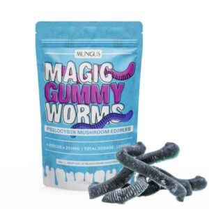 4 Magic Mushroom Gummy Worms 1000MG